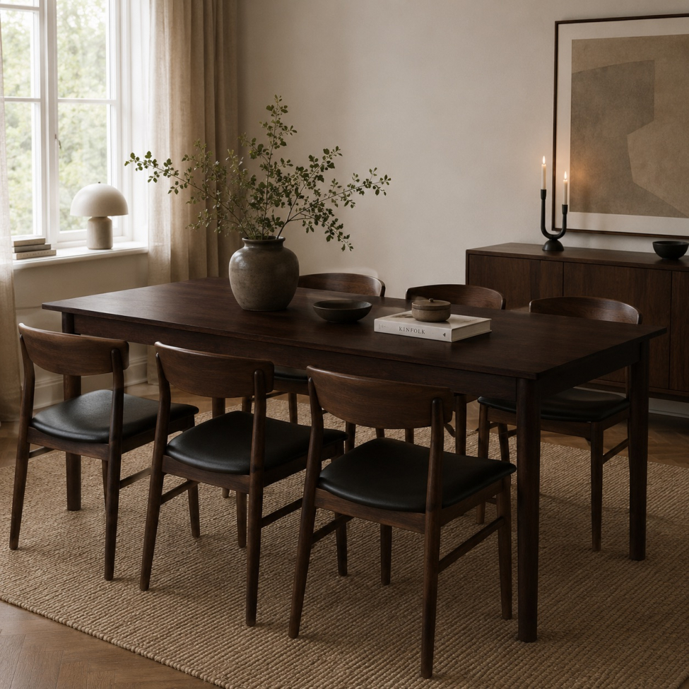 Esstisch 'Fager' 135cm - Walnuss