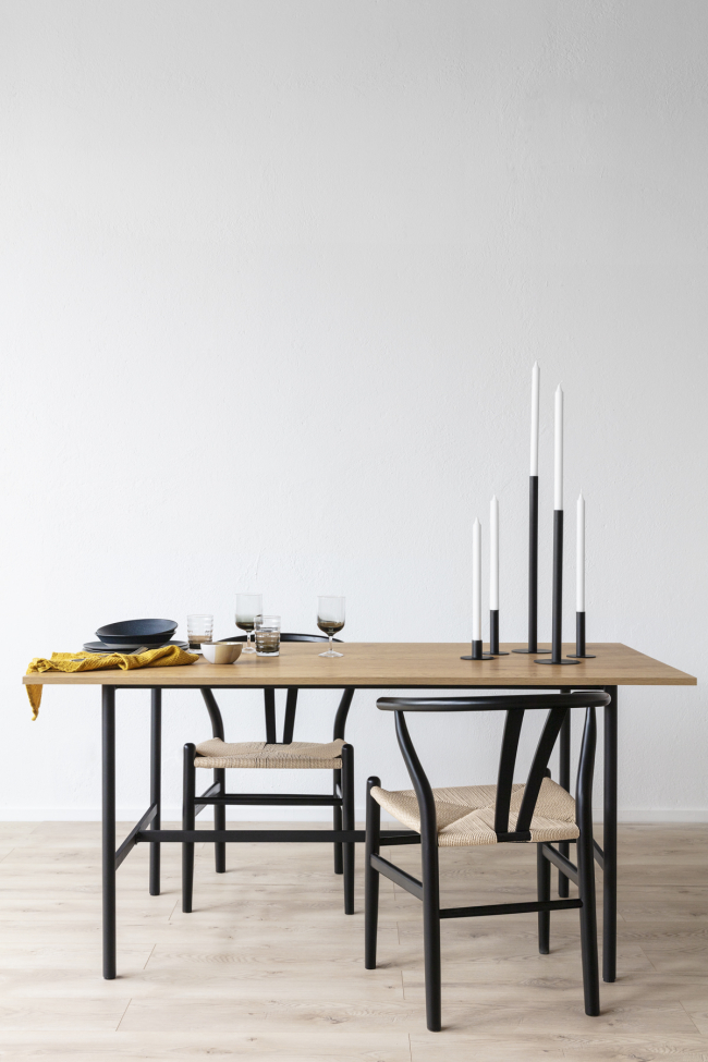 Stuhl 'Alta' - Schwarz/Beige