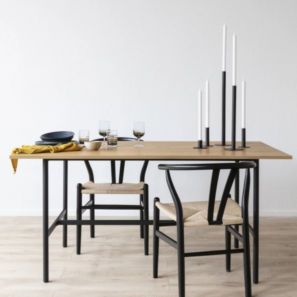 Stuhl 'Alta' - Schwarz/Beige