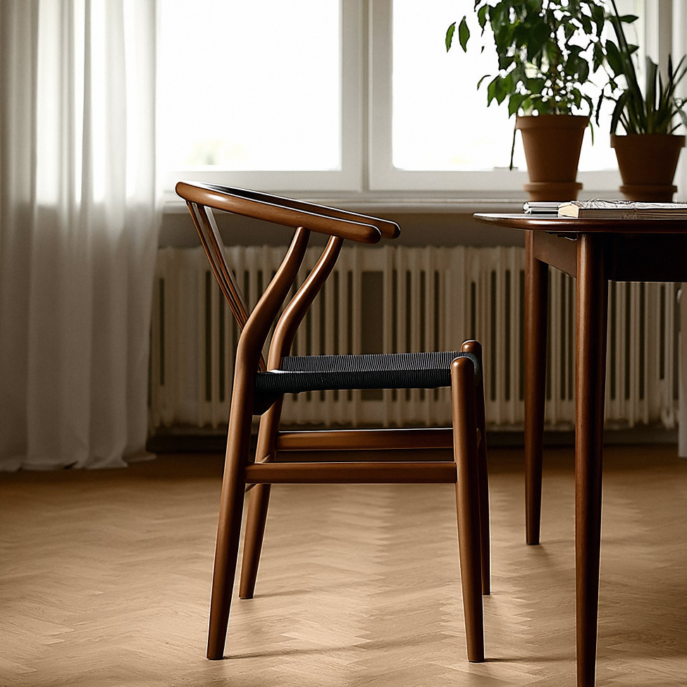 Stuhl 'Alta' - Nussbaum/Schwarz