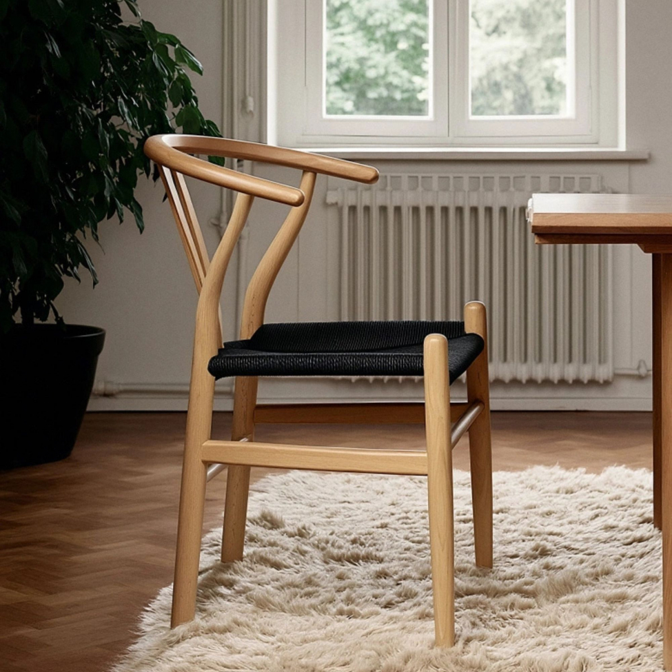 Stuhl 'Alta' - Natur/Schwarz