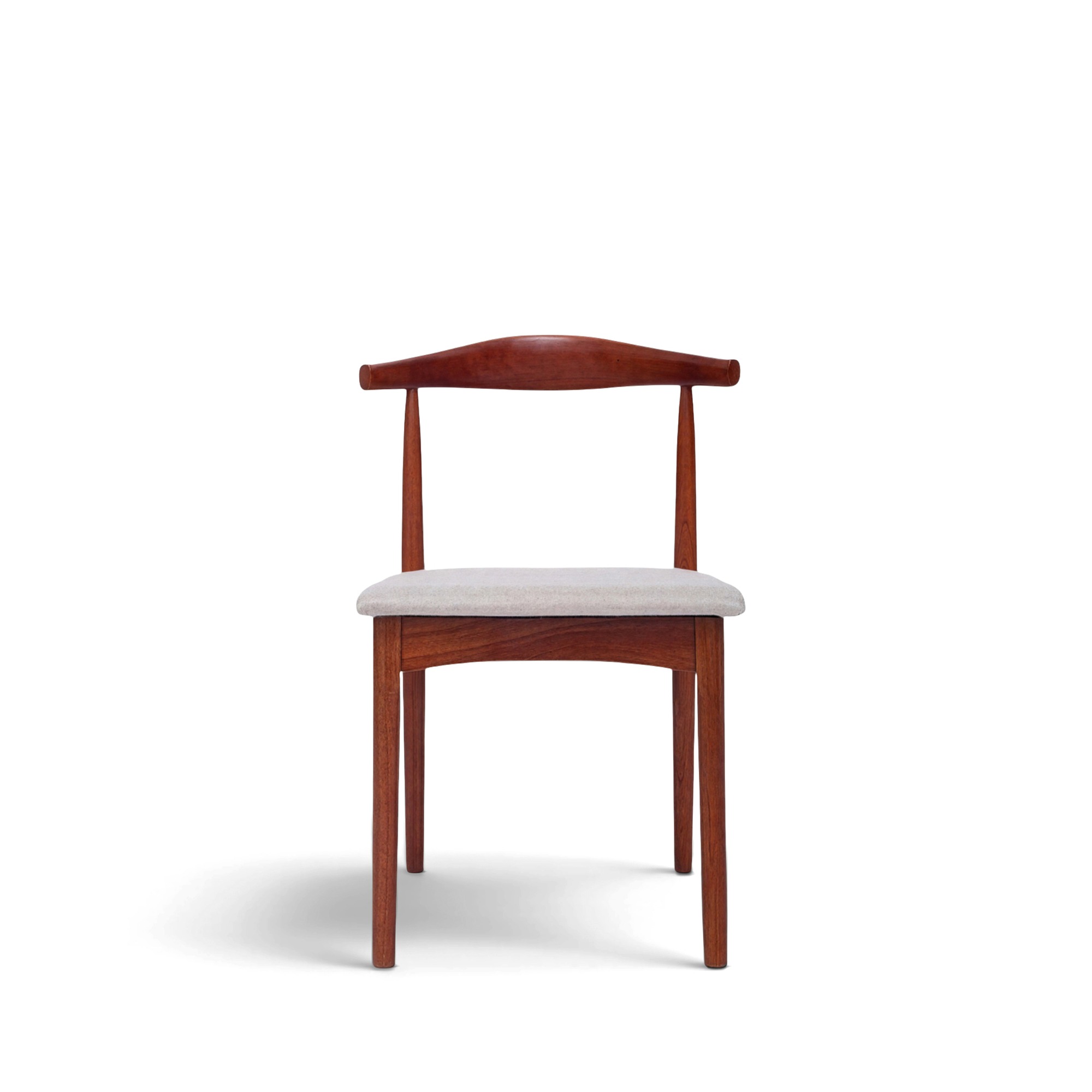 Stuhl 'Fager' - Nussbaum/Beige