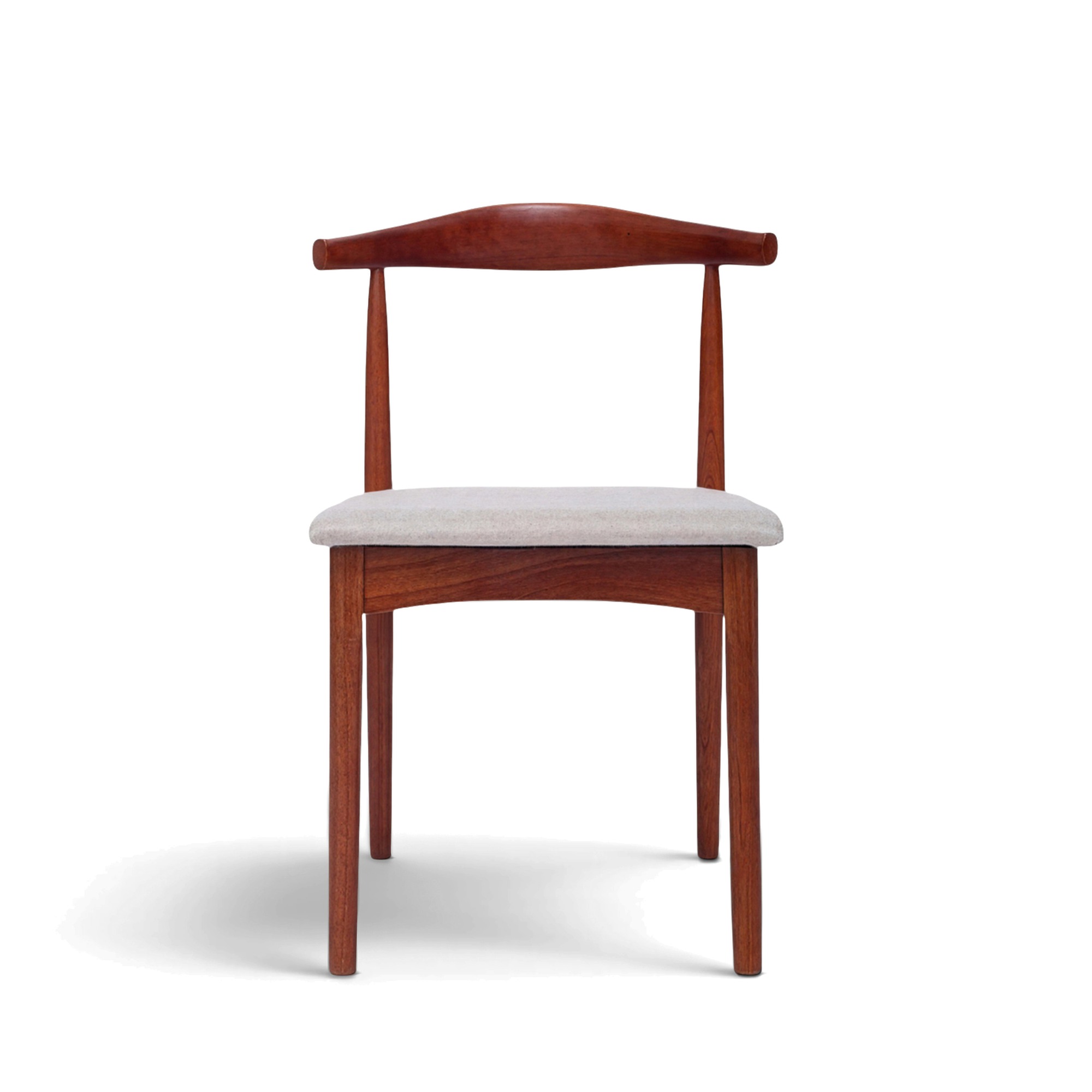 Stuhl 'Fager' - Nussbaum/Beige