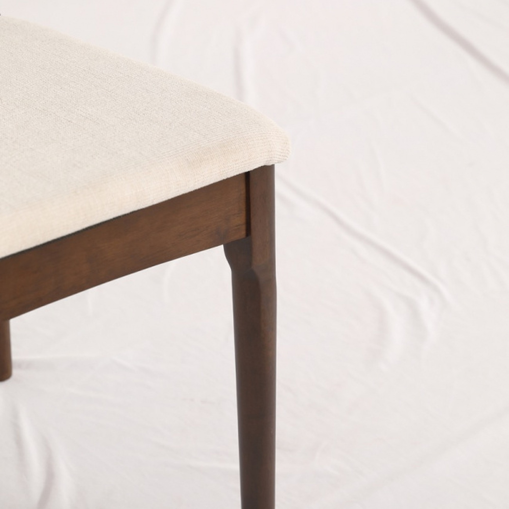 Stuhl 'Fager' - Nussbaum/Beige