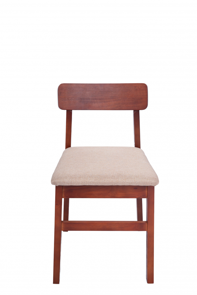 Stuhl 'Ålesund' - Walnuss/Beige