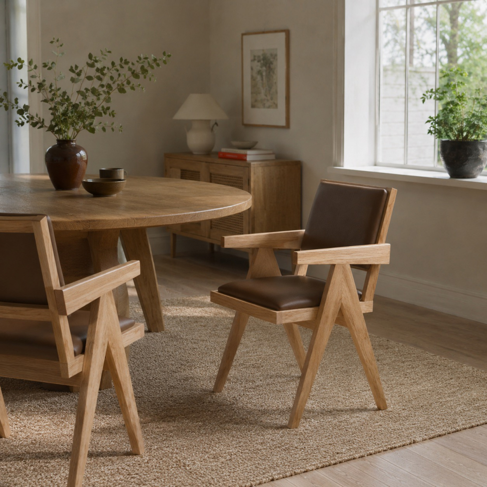 Barhocker 'Bistro' – Natur/Rattan