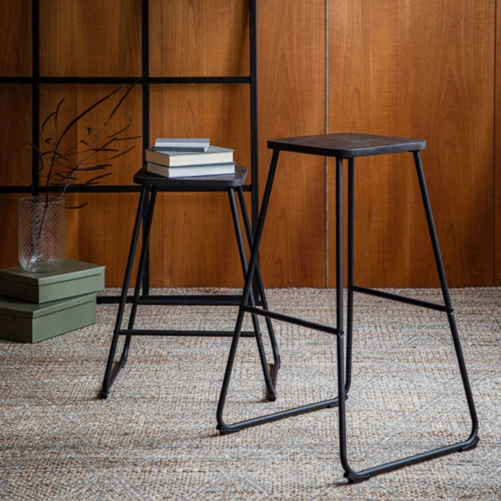 Barhocker 'Borås' - Braun/Schwarz