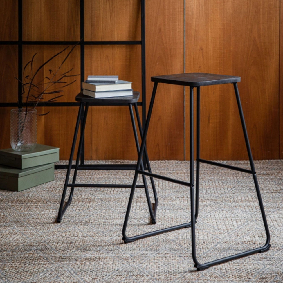 Hocker 'Borås' - Braun/Schwarz