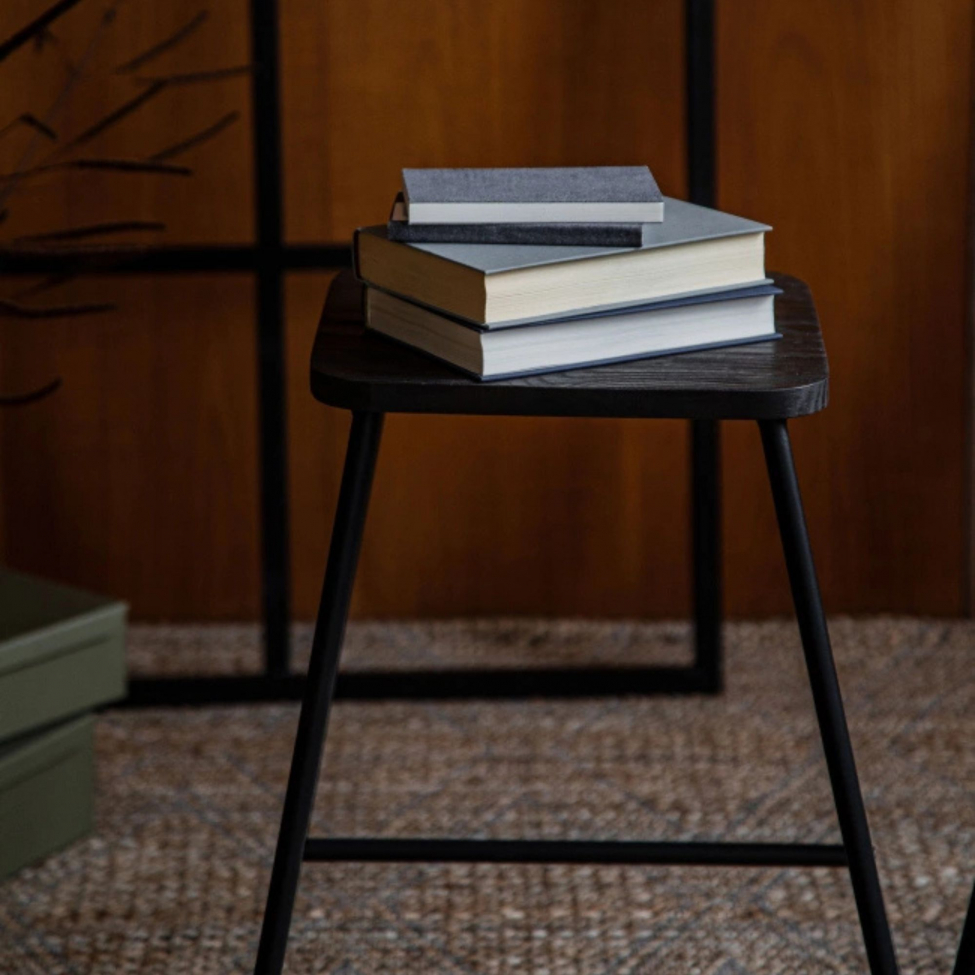 Hocker 'Borås' - Braun/Schwarz