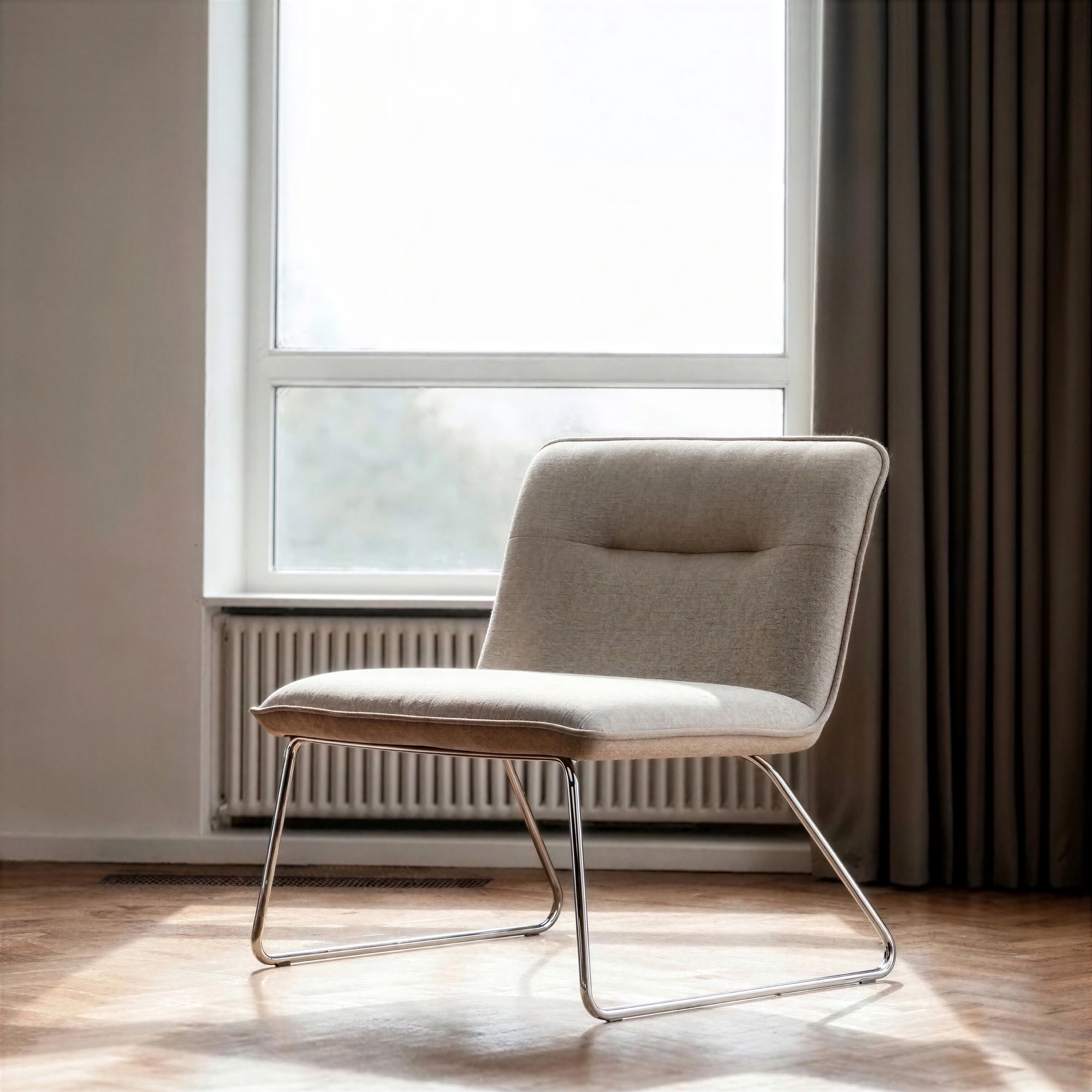 Sessel 'Chelsea' - Graues/Metall