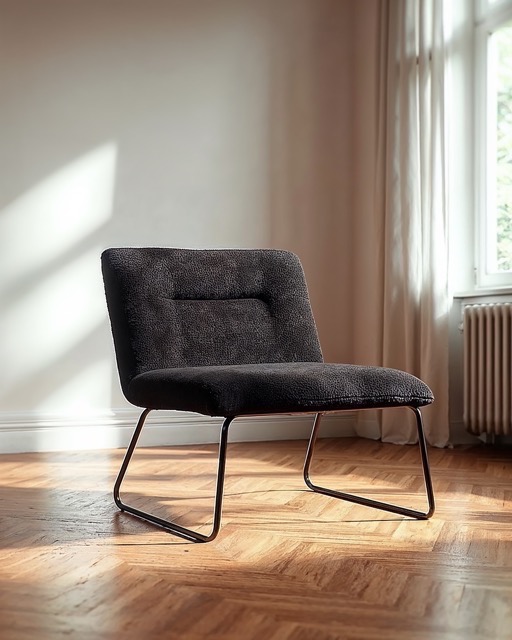 Sessel 'Chelsea' - Schwarz/Teddy