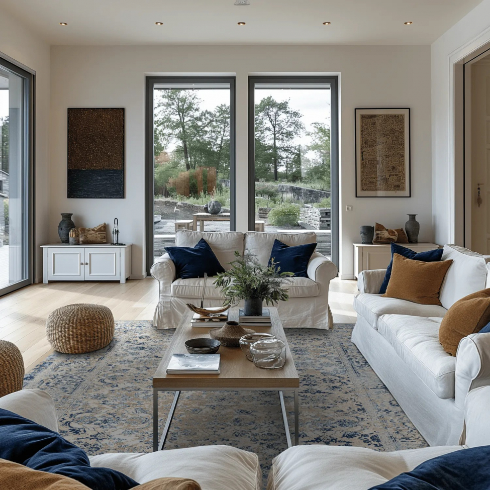 Wilton-Teppich 'Denizli' 200x280cm - Blau