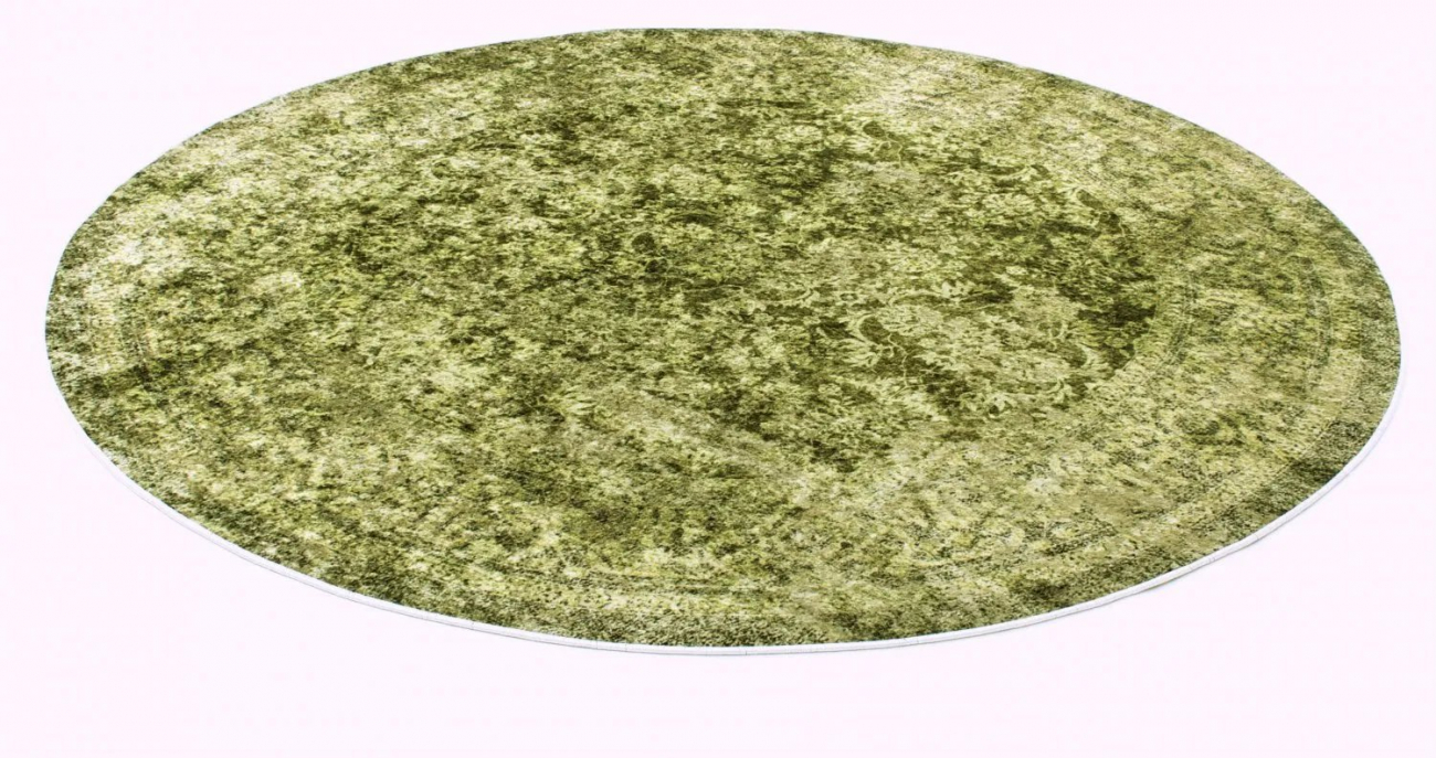 Runder Teppich 'Denizli' 120cm - Grün