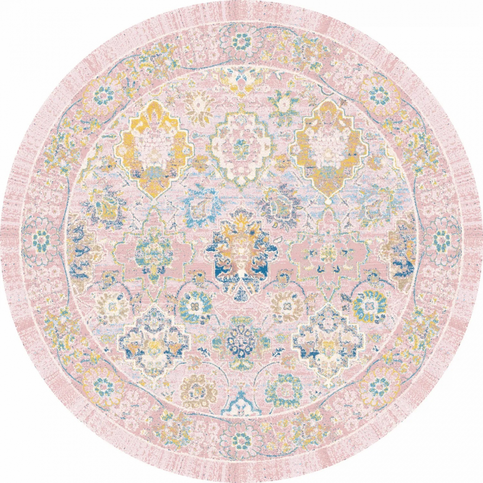 Runder Teppich 'Magnolia' 160cm - Rosa
