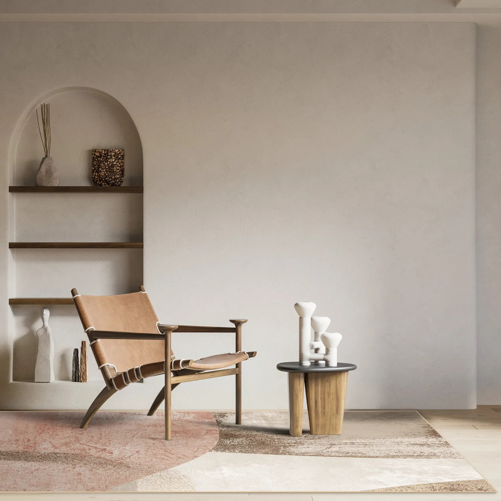 Wiltonmatta 'Fia' 200x280cm - Rosa/Multi