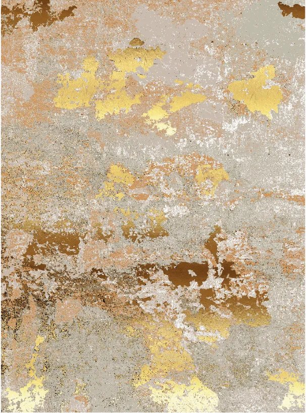 Wilton Teppich 'Elena' 240x240cm - Beige/Gold