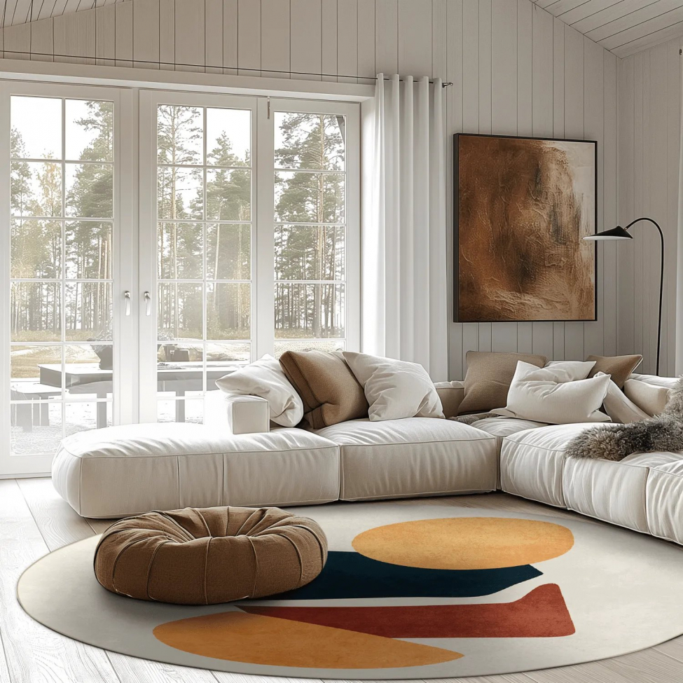 Runder Teppich 'Beira' 160 cm – Mehrfarbig