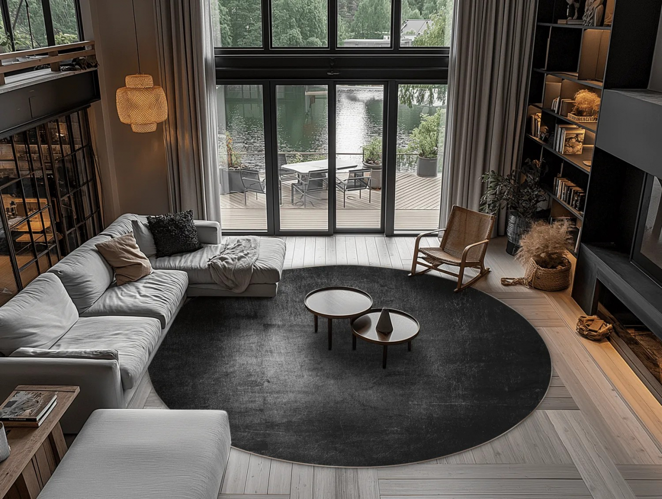 Runder Teppich 'Siliana' 290cm - Beige