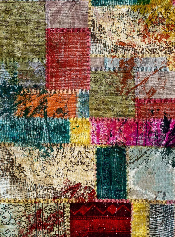 Wilton-Teppich 'Ariana' 200x200cm – Mehrfarbig