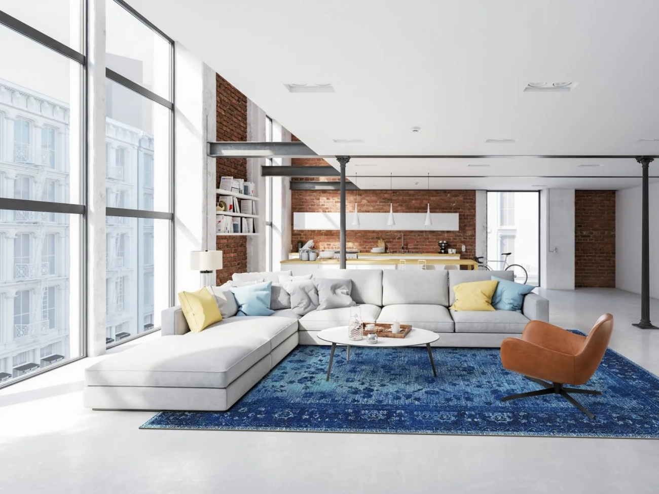 Wilton Matte 'Gombalia' 80x150cm - Blau