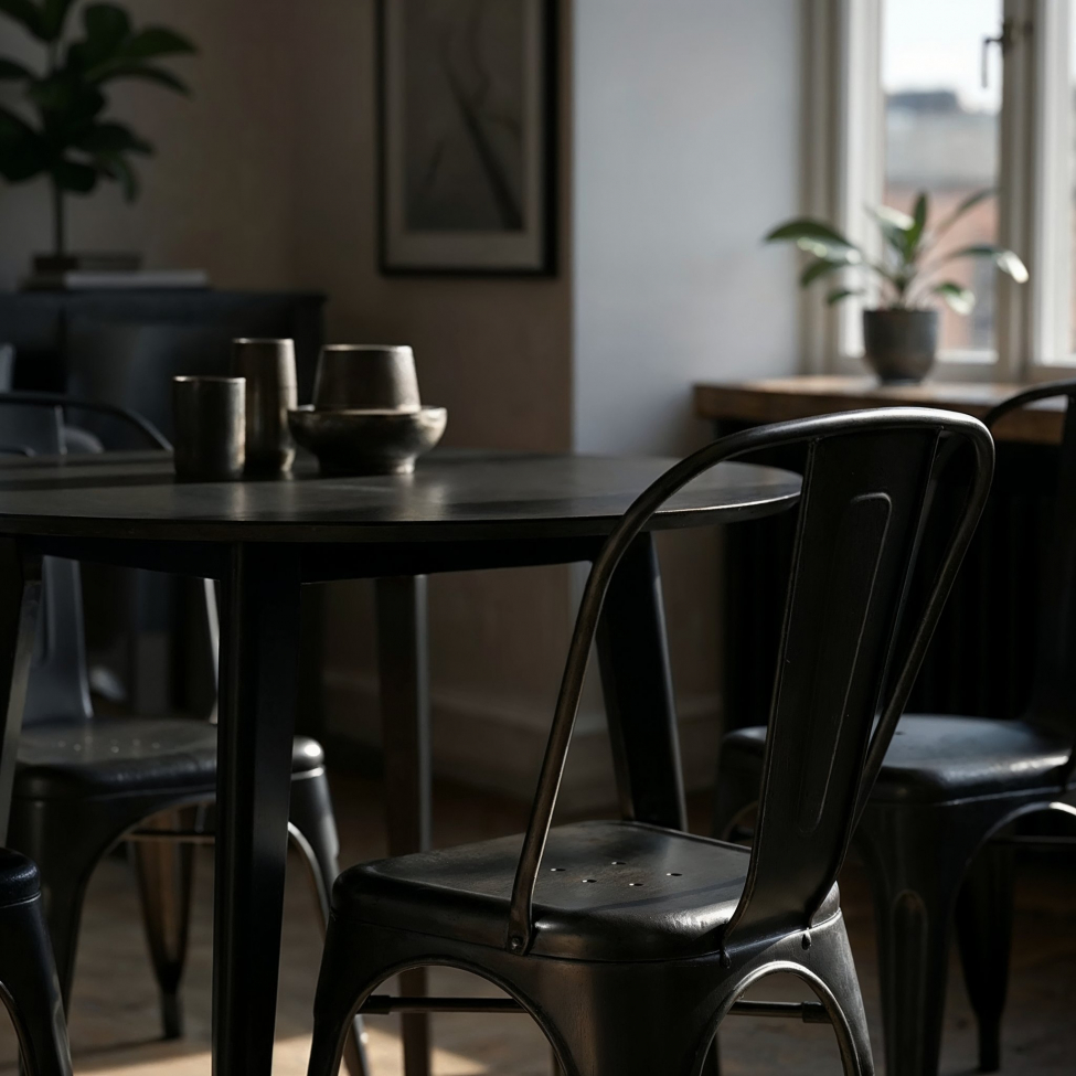 Stuhl 'Montmartre' - Schwarz/Patina