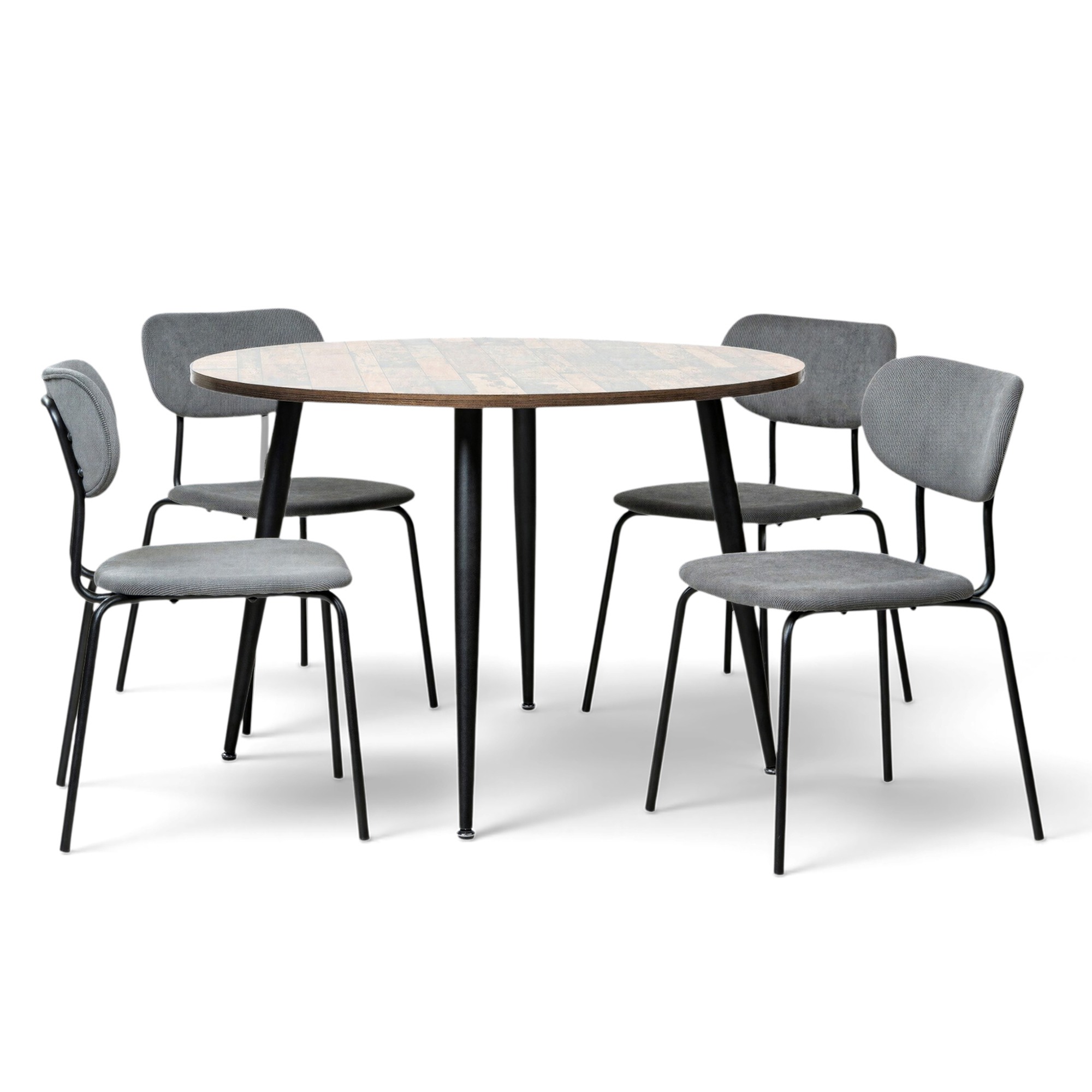 Essgruppe 'Runt Kungsholmen' - 1 Tisch & 4 Stühle