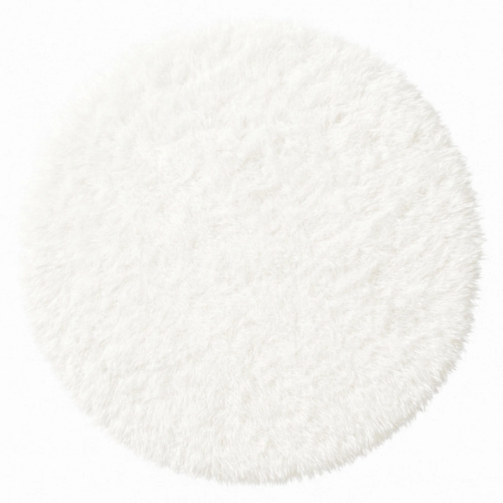 Runder Hochflor-Teppich \'Janjira\' - Weiß in der Gruppe Teppiche / Kurzflor Teppiche bei Reforma (H100080)