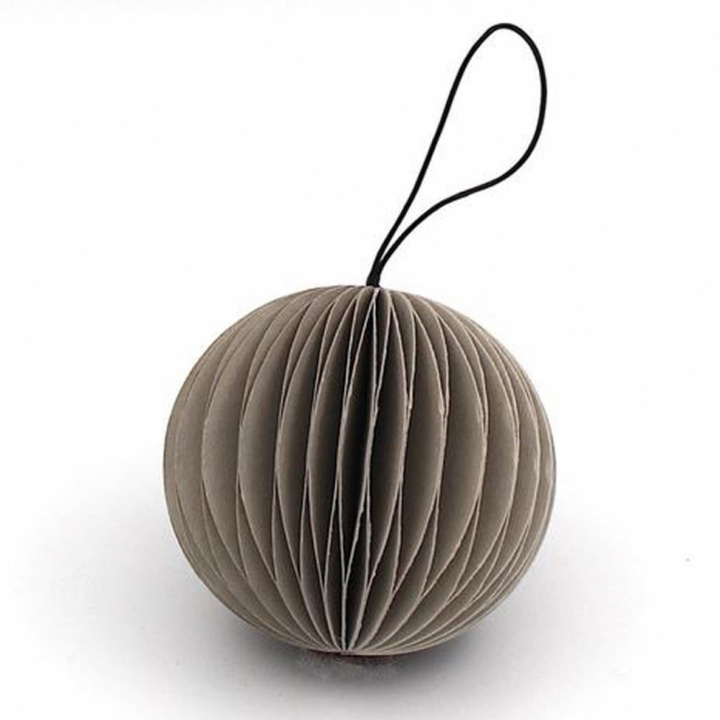 Christbaumschmuck 'Schneeball' - Grau