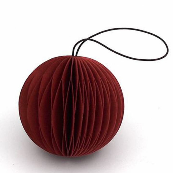 Christbaumschmuck 'Schneeball' - Rot