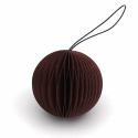 Christbaumschmuck \'Schneeball\' - Dunkelrot