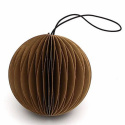 Christbaumschmuck \'Schneeball\' - Braun