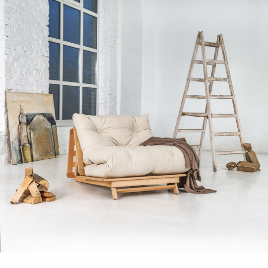 Daybed \'Layti 90 Futon\' - Creme