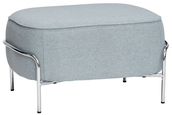 Hocker - Blau/Chrom