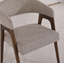 Stuhl \'Alba\' - Nussbaum/Greige