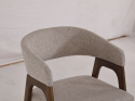 Stuhl \'Alba\' - Nussbaum/Greige