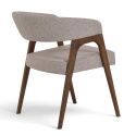 Stuhl \'Alba\' - Nussbaum/Greige