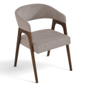 Stuhl \'Alba\' - Nussbaum/Greige