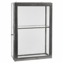 Wandschrank - Glas / Eisen