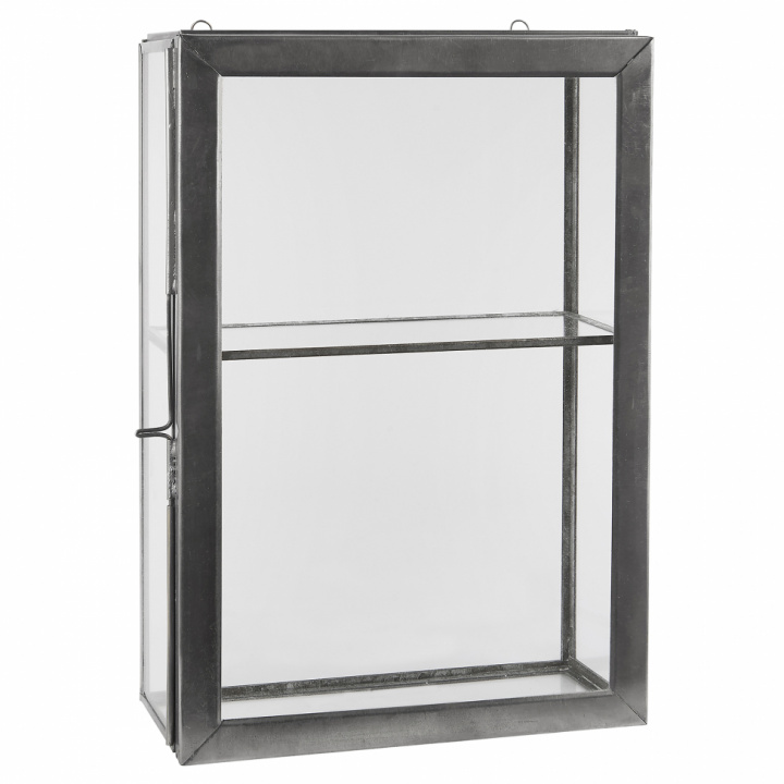 Wandschrank - Glas / Eisen