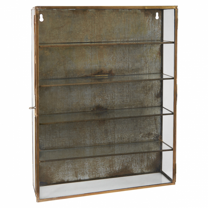 Wandschrank 4 Regale - Glas / Golden - Ib Laursen