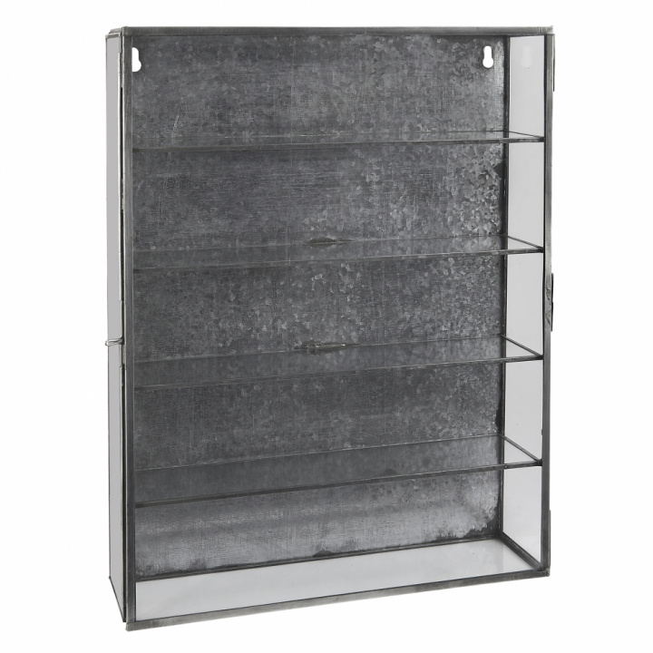 Wandschrank 4 Regale - Glas / Eisen