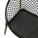 Sofa \'Elof\' - Makramee/schwarz
