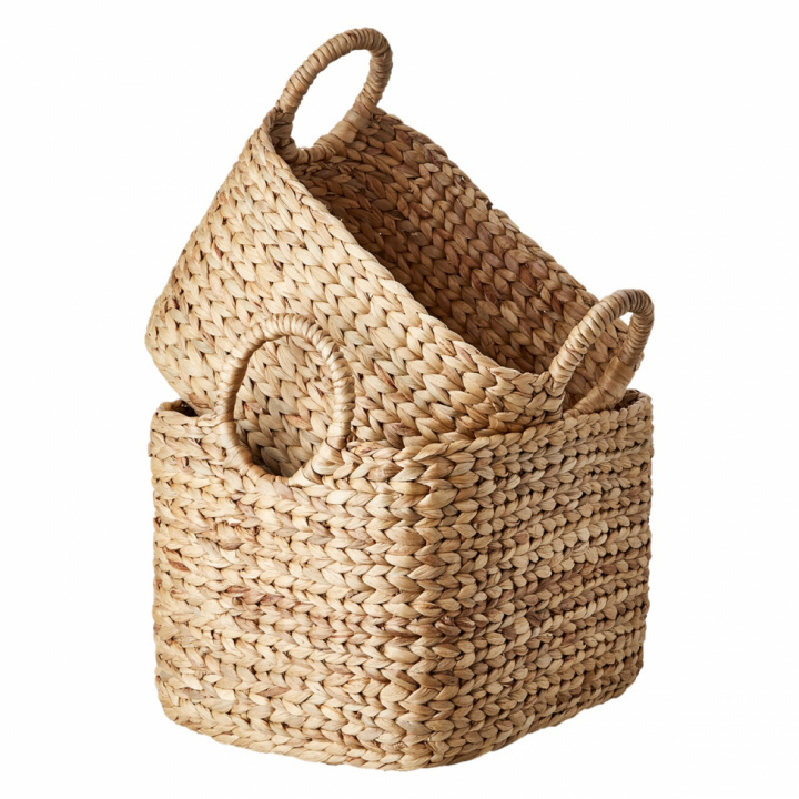 Korb \'Collect\' 2er Set - Natur/Wasserhyazinthe in der Gruppe Einrichtung / Dekoration / Sonstige Einrichtung bei Reforma (085-518-00)