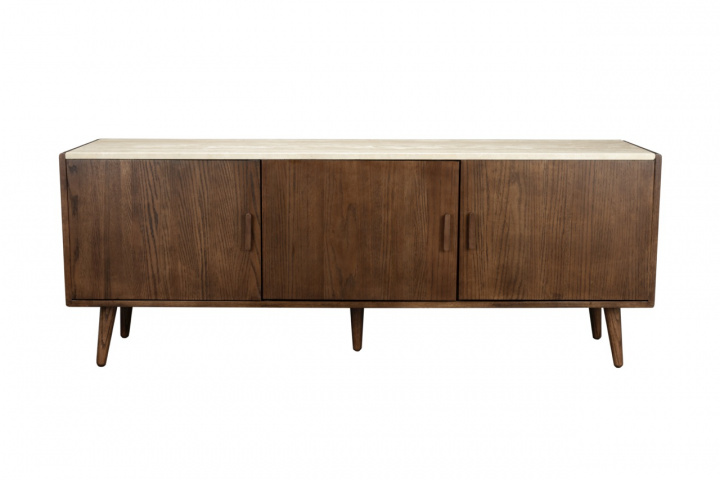 Kommode \'Arda\' - Walnuss/Tavertin in der Gruppe Möbel / Regale & Aufbewahrung / Kommoden & Sideboards bei Reforma (1000105)