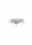 Fußhocker \'Love Seat\' - Beige