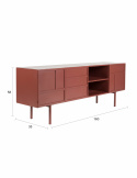 Sideboard \'Davis\' - Rot
