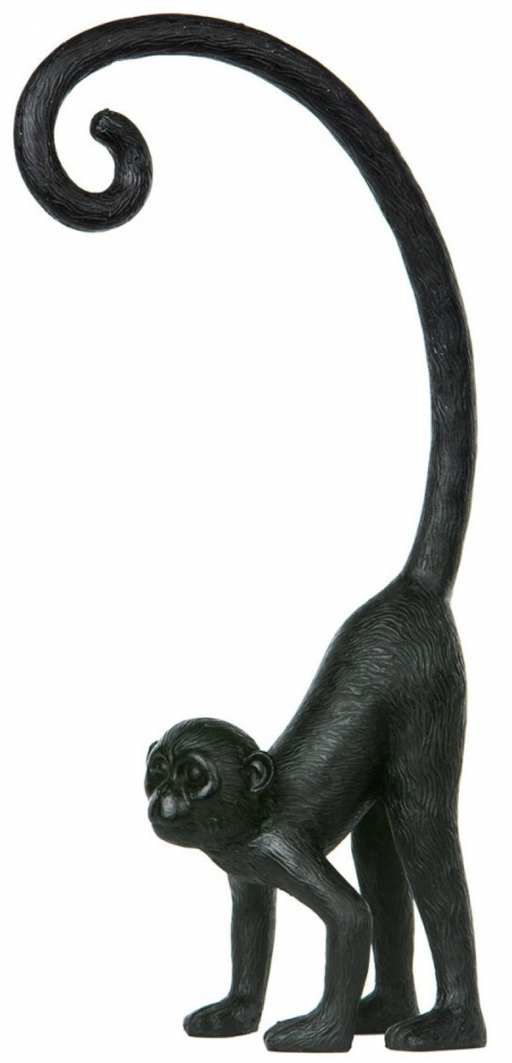 Buchstütze / Statue 'Affe' - Schwarz