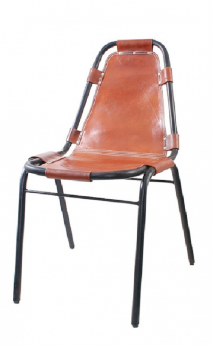 Stuhl Brindisi - Braune Sohle aus Leder in der Gruppe bei Reforma (1014-Leather-REF-M)