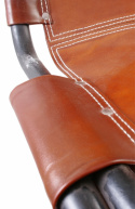 Stuhl Brindisi - Braune Sohle aus Leder