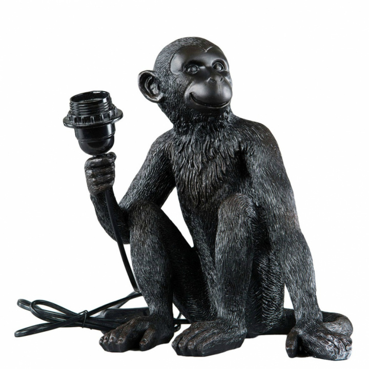Bürstenlampe 'Monkey' - Schwarz